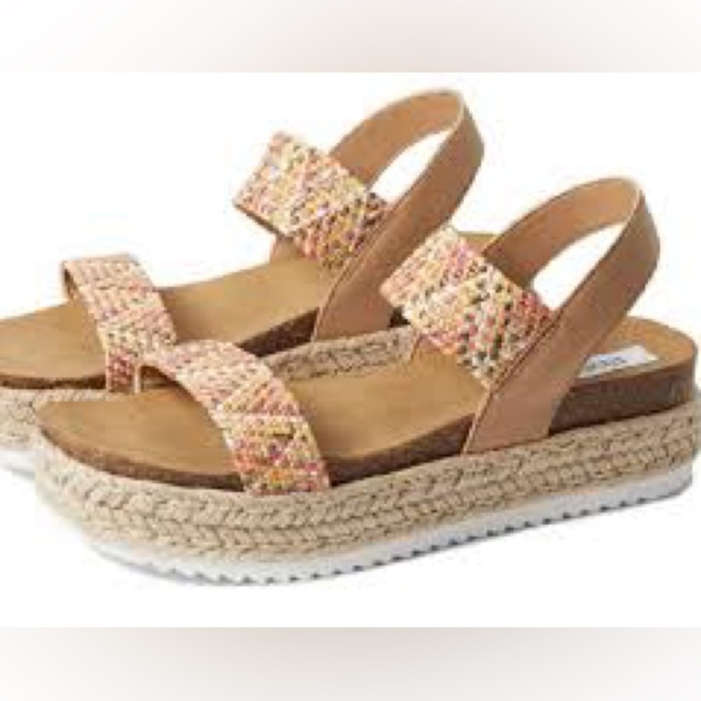 Steve Madden Jaklyn Espradrille Platform Sandals - Multicolored SOLD